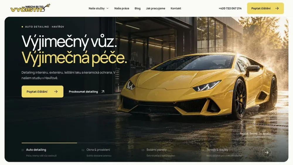 Náhled webu NECH SI TO VYČISTIT