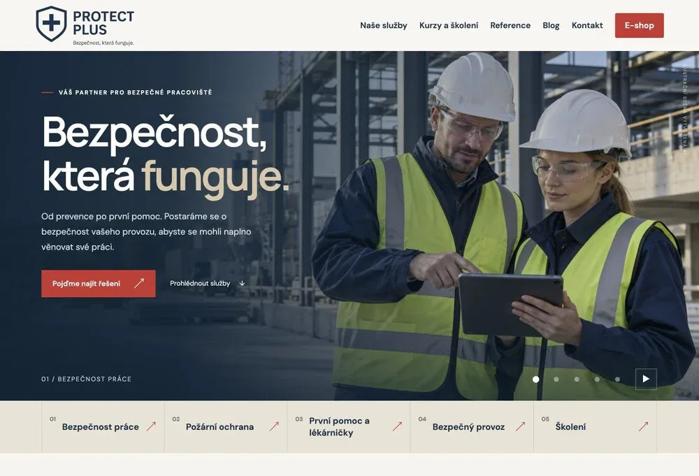 Náhled webu PROTECT PLUS